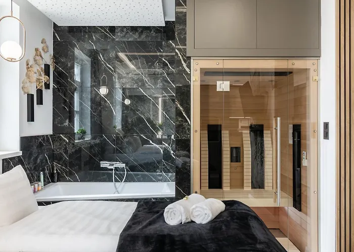 Laguna Romantic - Private Infrared Sauna & Bathtub Near Flexum Thermal Lägenhet