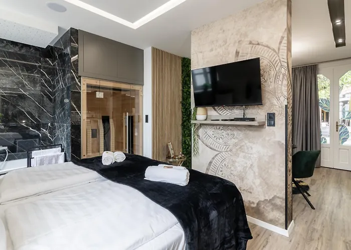 Laguna Romantic - Private Infrared Sauna & Bathtub Near Flexum Thermal Lägenhet