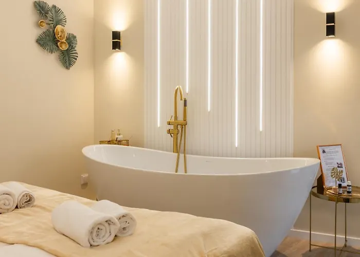 Lägenhet Laguna Romantic - Private Infrared Sauna & Bathtub Near Flexum Thermal